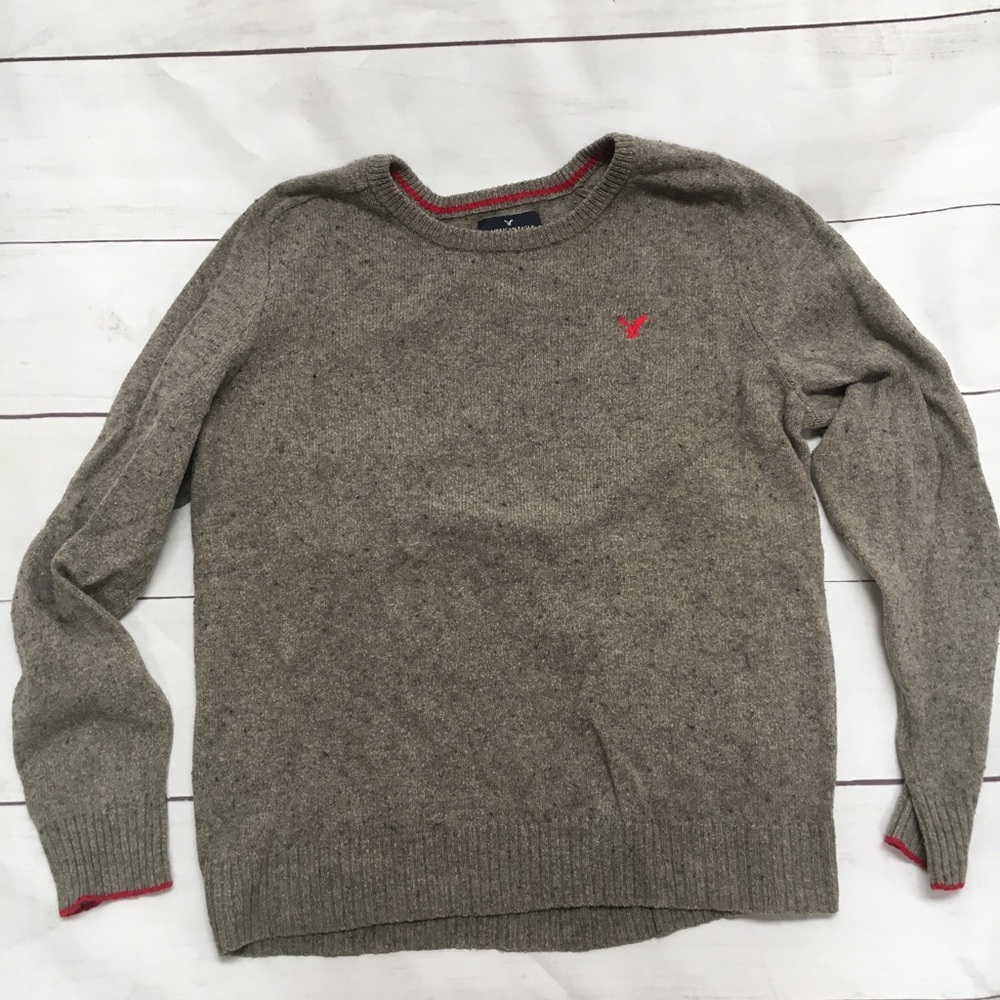 American Eagle Gray Crewneck Sweater